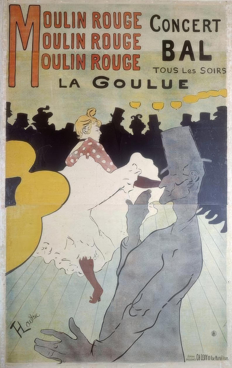 Moulin Rouge, La Goulue av Henri de Toulouse Lautrec