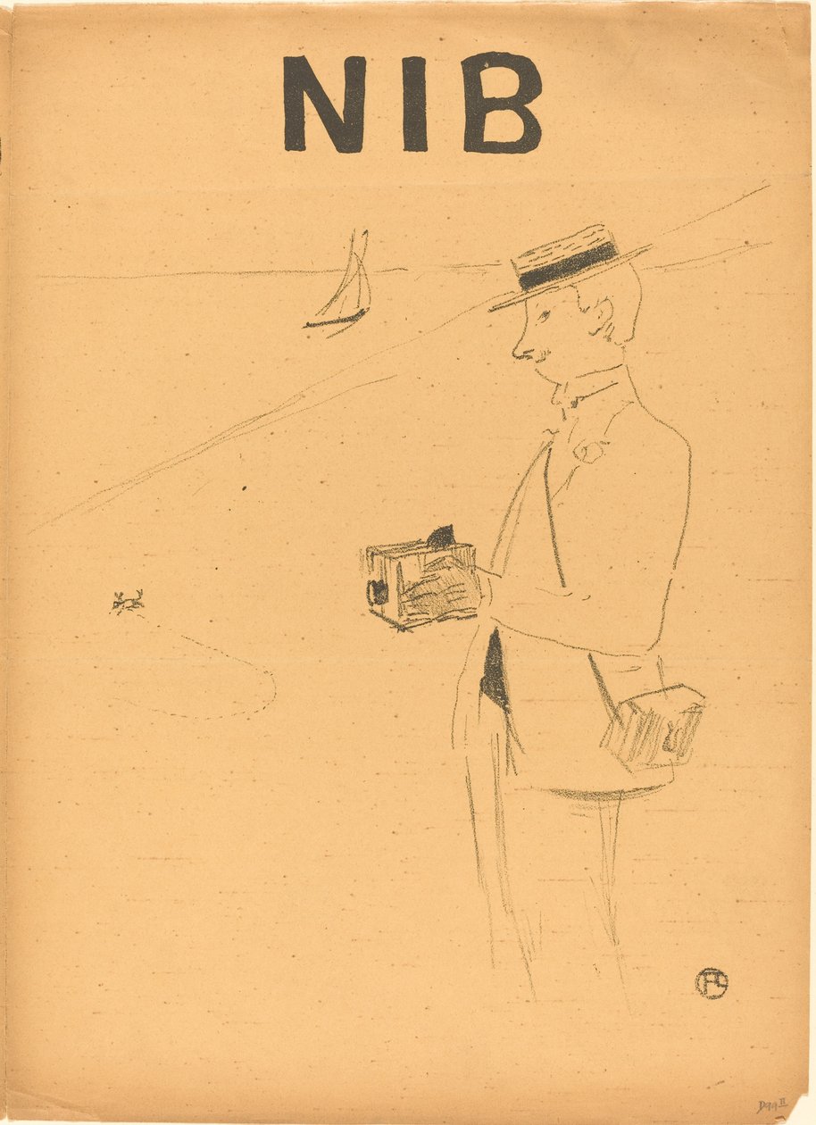 Nib eller amatørfotografen [høyre foran] av Henri de Toulouse Lautrec