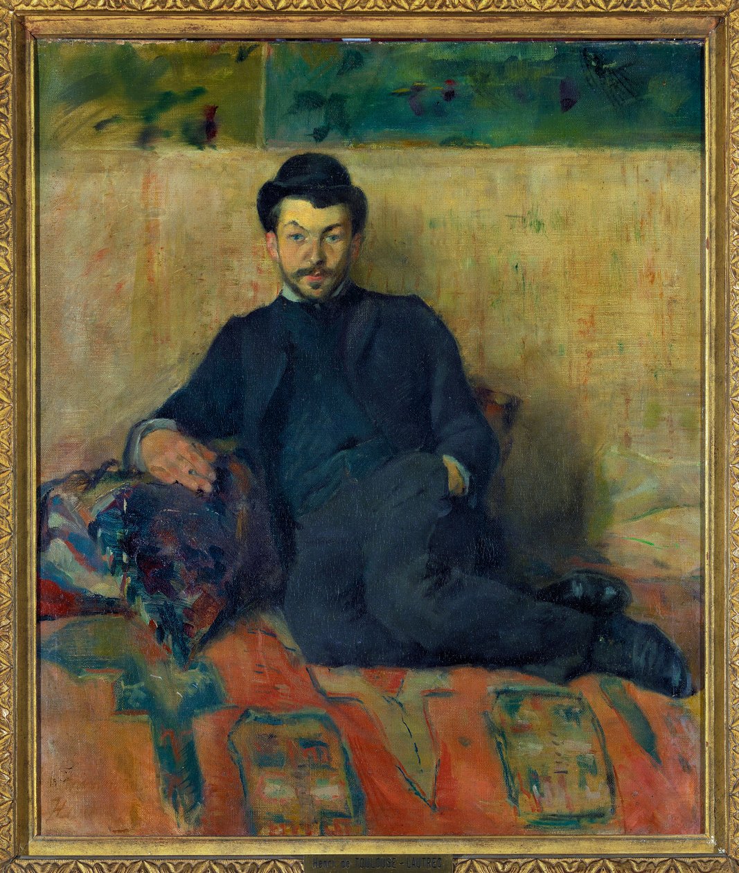 Portrett av Gustave Lucien (Gustave-Lucien) Dennery Maleri av Henri de Toulouse Lautrec (1864-1901) 1883 Dim 0,55 x 0,47 m Paris Louvre museum Obligatorisk omtale: Donasjon Helene og Victor Lyon av Henri de Toulouse Lautrec