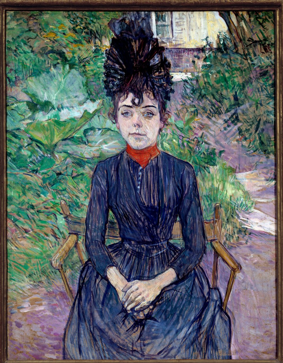 Portrett av Justine Dieuhl Maleri av Henri de Toulouse Lautrec (1864-1901) 1891 Søn. 0,74x0,58 m Paris, musee d
