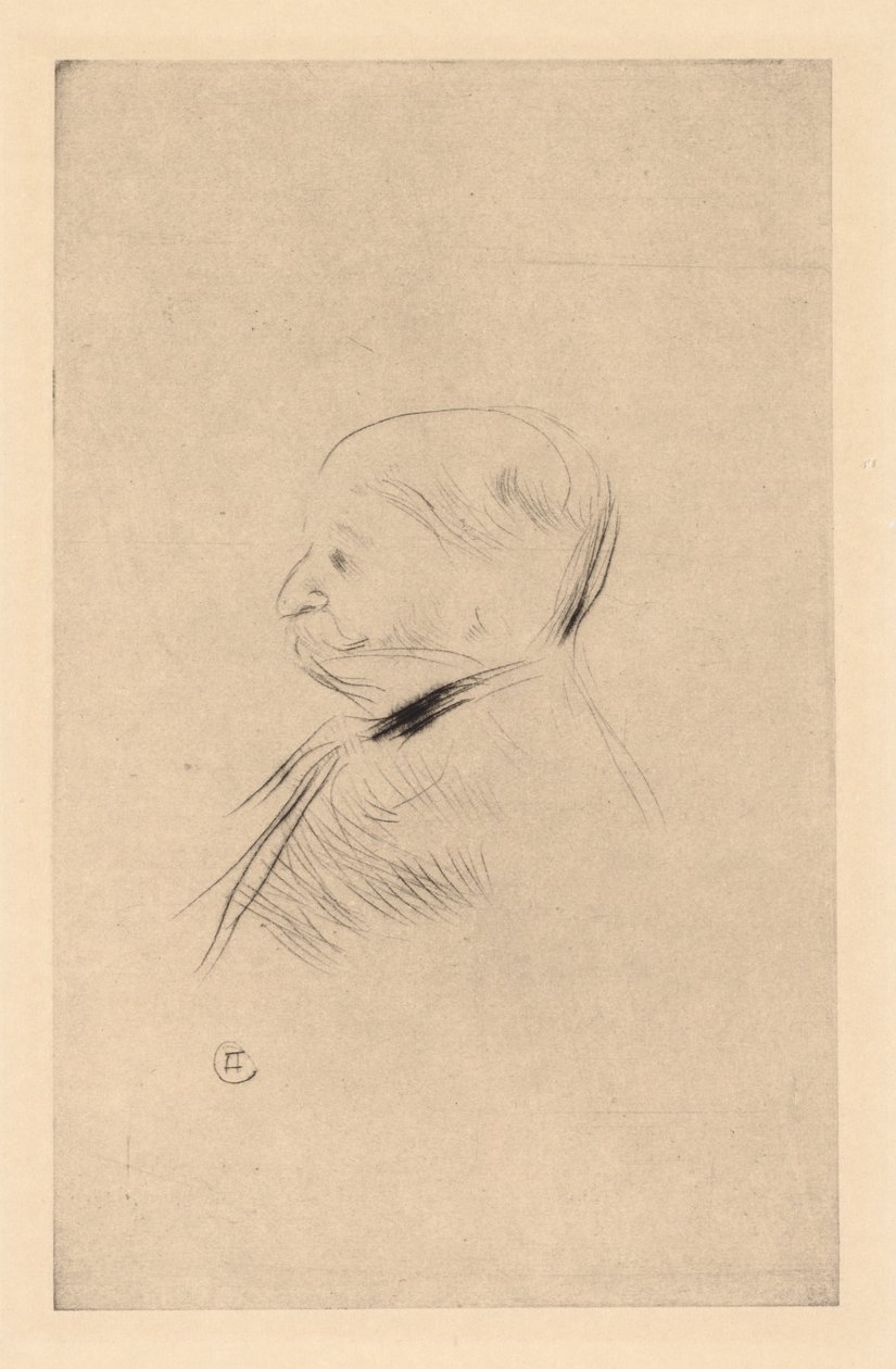 Portrait of a Man Portrait dun homme, 1898 trykt 1927. av Henri de Toulouse Lautrec