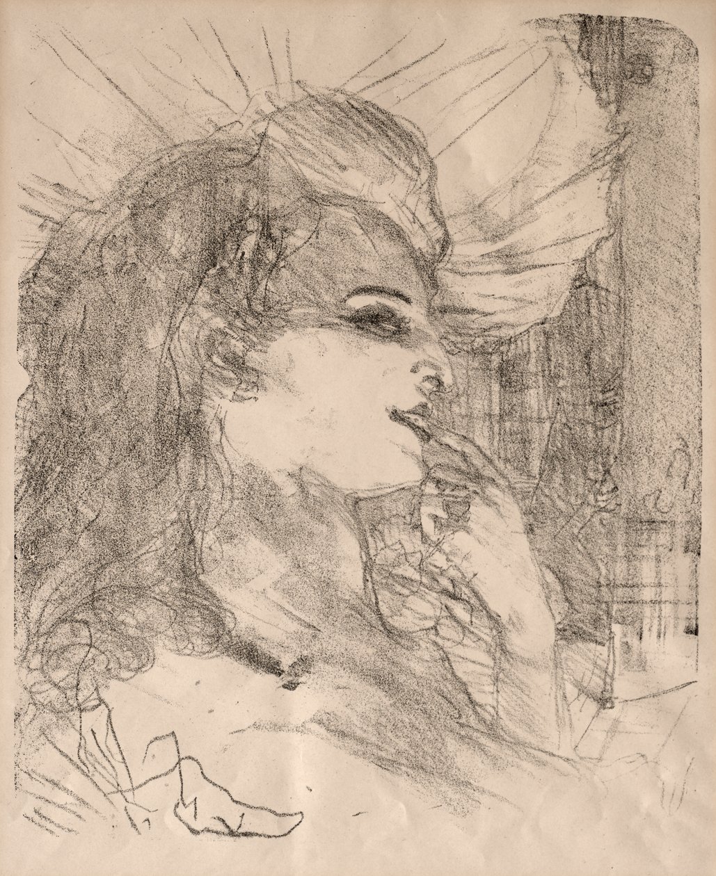 Portretter av skuespillere og skuespillerinner: Tretten litografier: Anna Held av Henri de Toulouse Lautrec