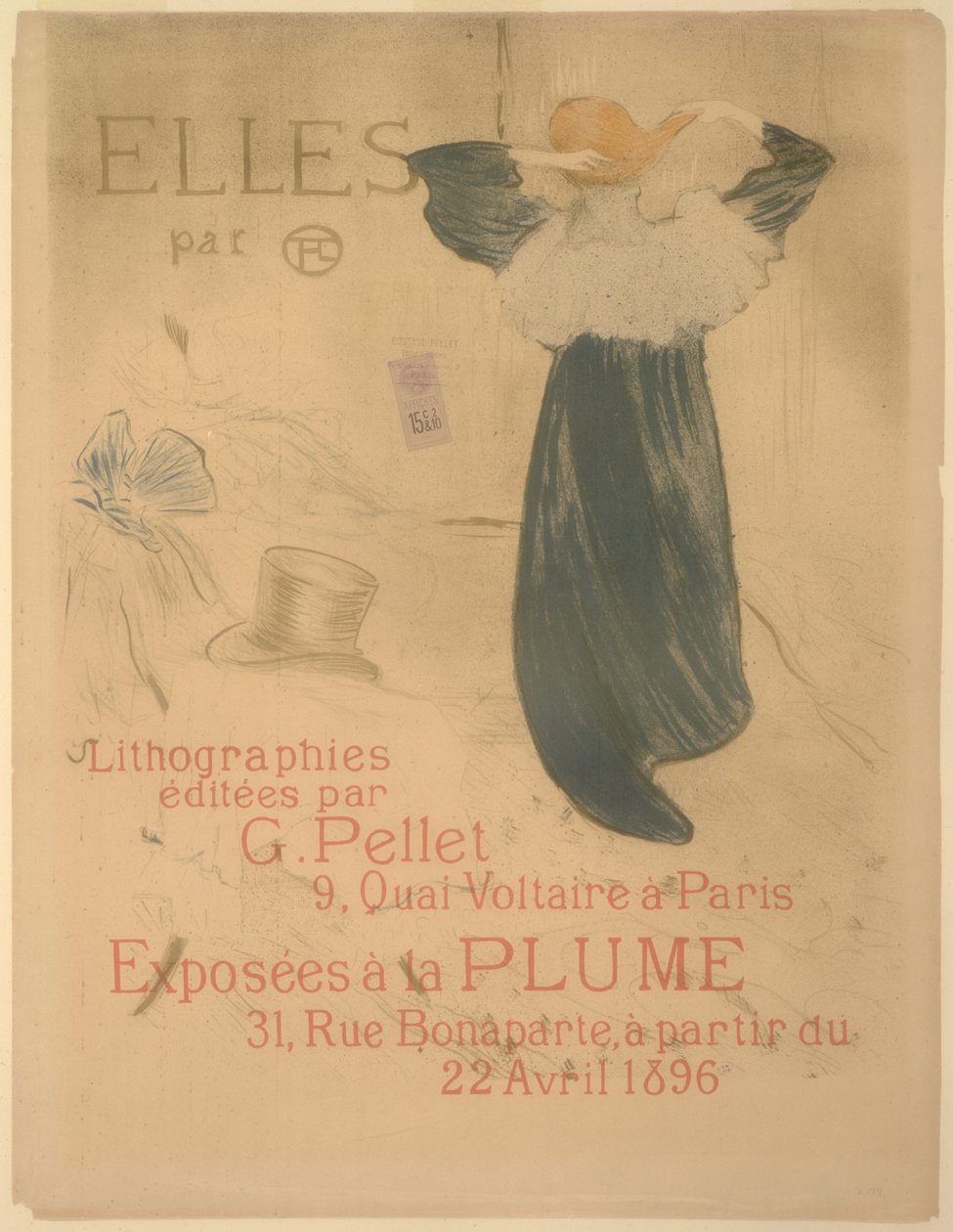 Plakat for "Elles" av Henri de Toulouse Lautrec