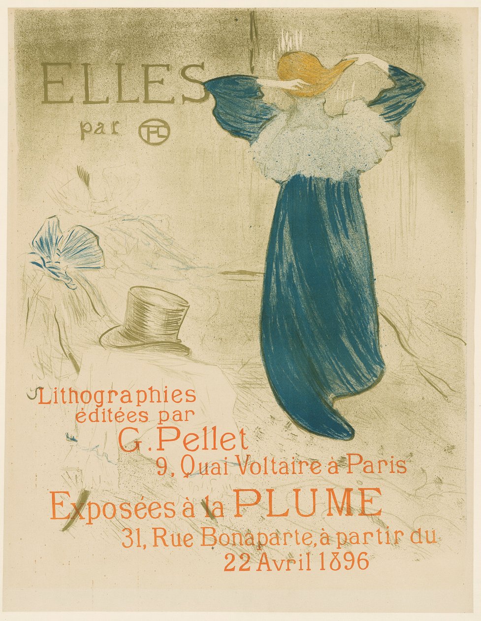 Plakat for Elles av Henri de Toulouse Lautrec