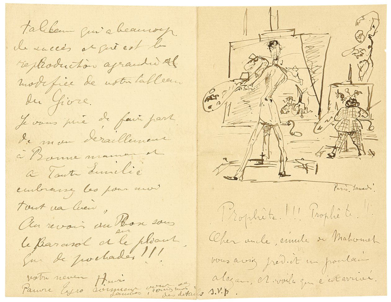 Princeteau og Lautrec av Henri de Toulouse Lautrec