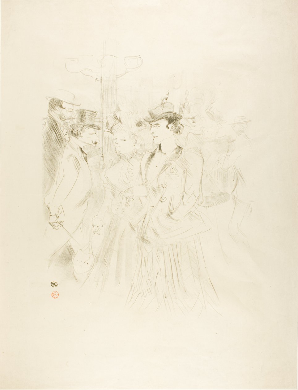Promenade av Henri de Toulouse Lautrec