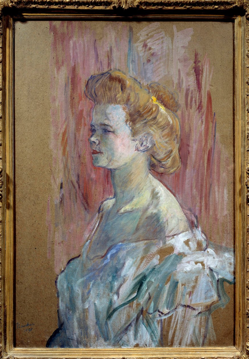 Prostitusjon: "" Portrett av en husmor"" Maleri av Henri de Toulouse Lautrec (1864-1901) 1898 Søn. 0,88x0,56 m Privat samling av Henri de Toulouse Lautrec