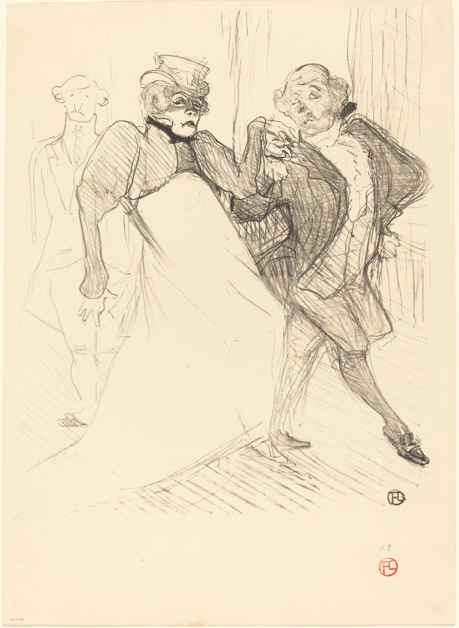 Rejane og Galipaux i "Madame Sans-Gêne" (Réjane og Galipaux i "Madame Sans-Gêne") av Henri de Toulouse Lautrec