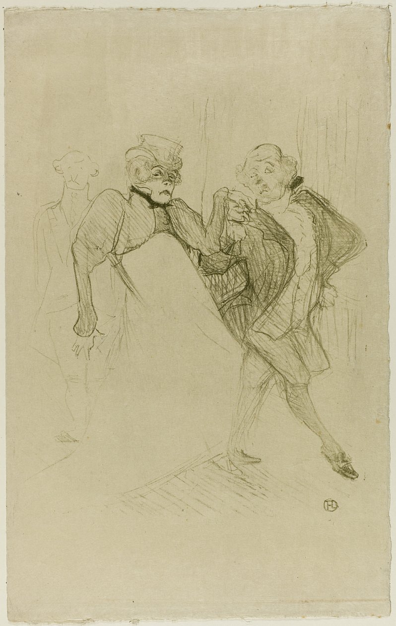 Réjane og Galipaux, i Madame Sans-Gêne av Henri de Toulouse Lautrec