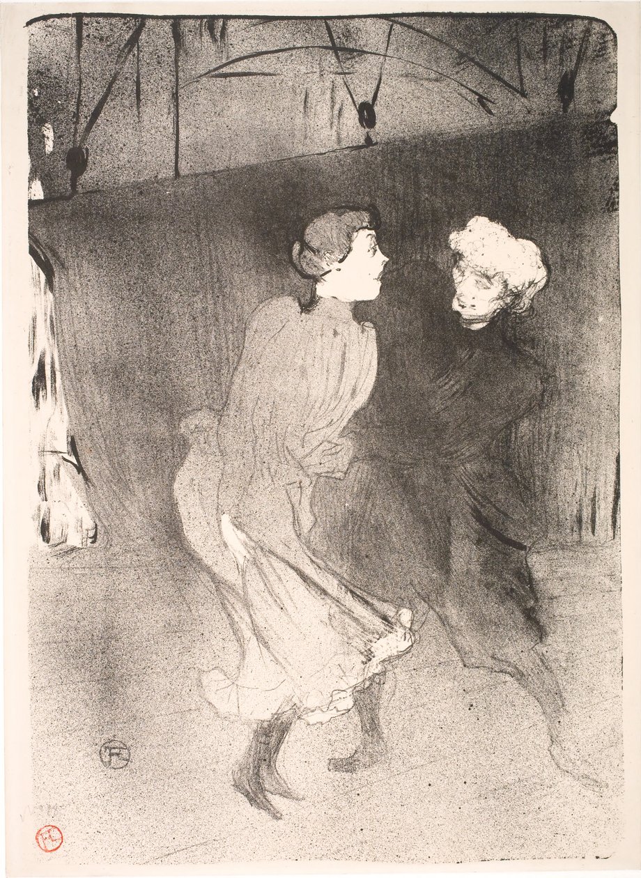 Generalprøve ved Folies Bergère, Emilienne d