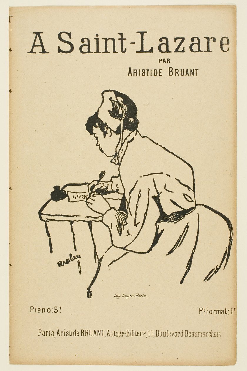 I Saint Lazare av Henri de Toulouse Lautrec