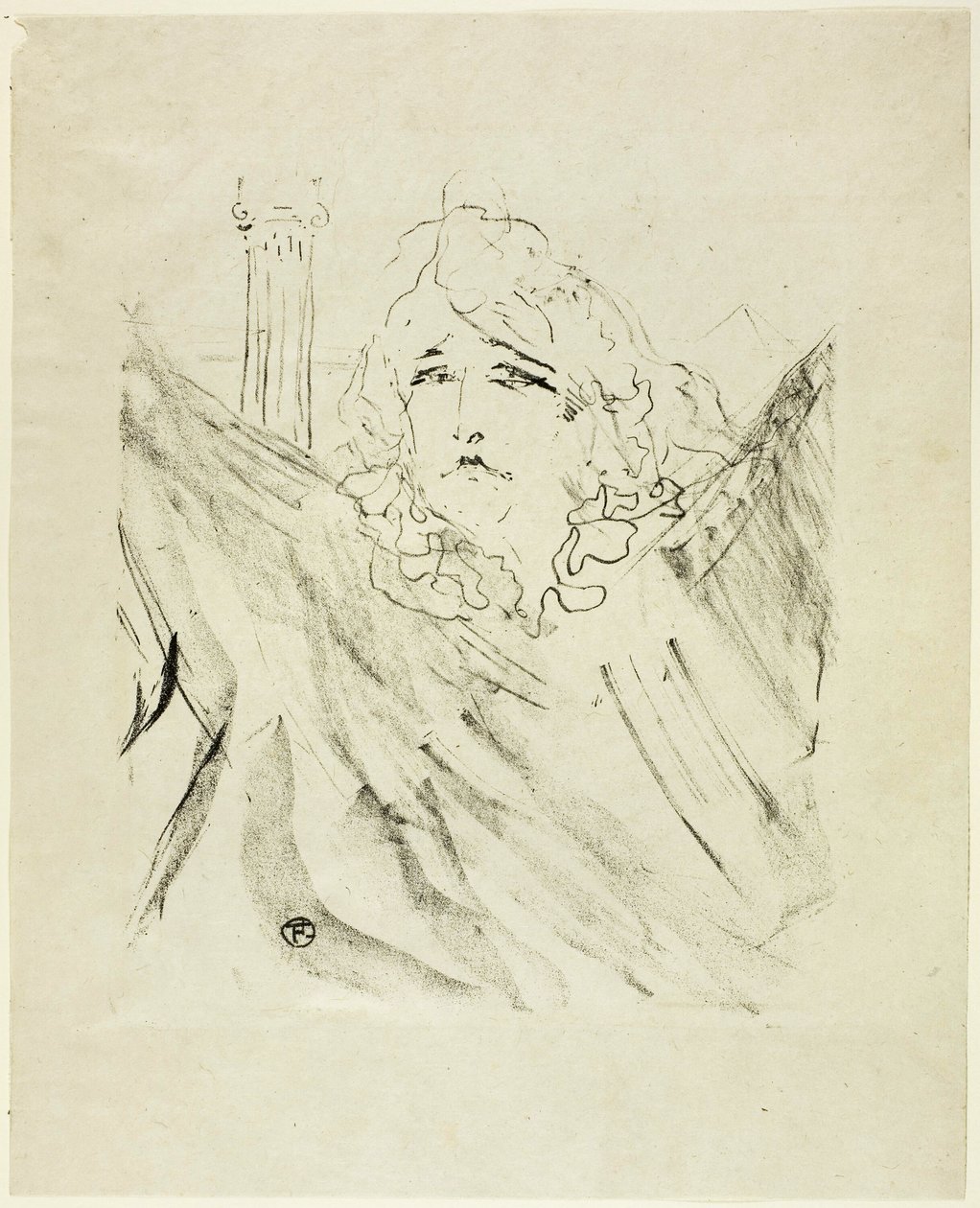 Sarah Bernhardt, fra Treize Lithographys av Henri de Toulouse-Lautrec