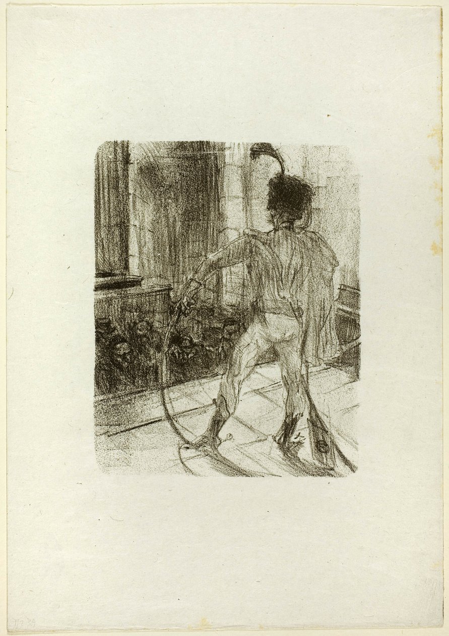 Schlomé Fuss i synagogen, fra Au Pied du Sinaï av Henri de Toulouse Lautrec