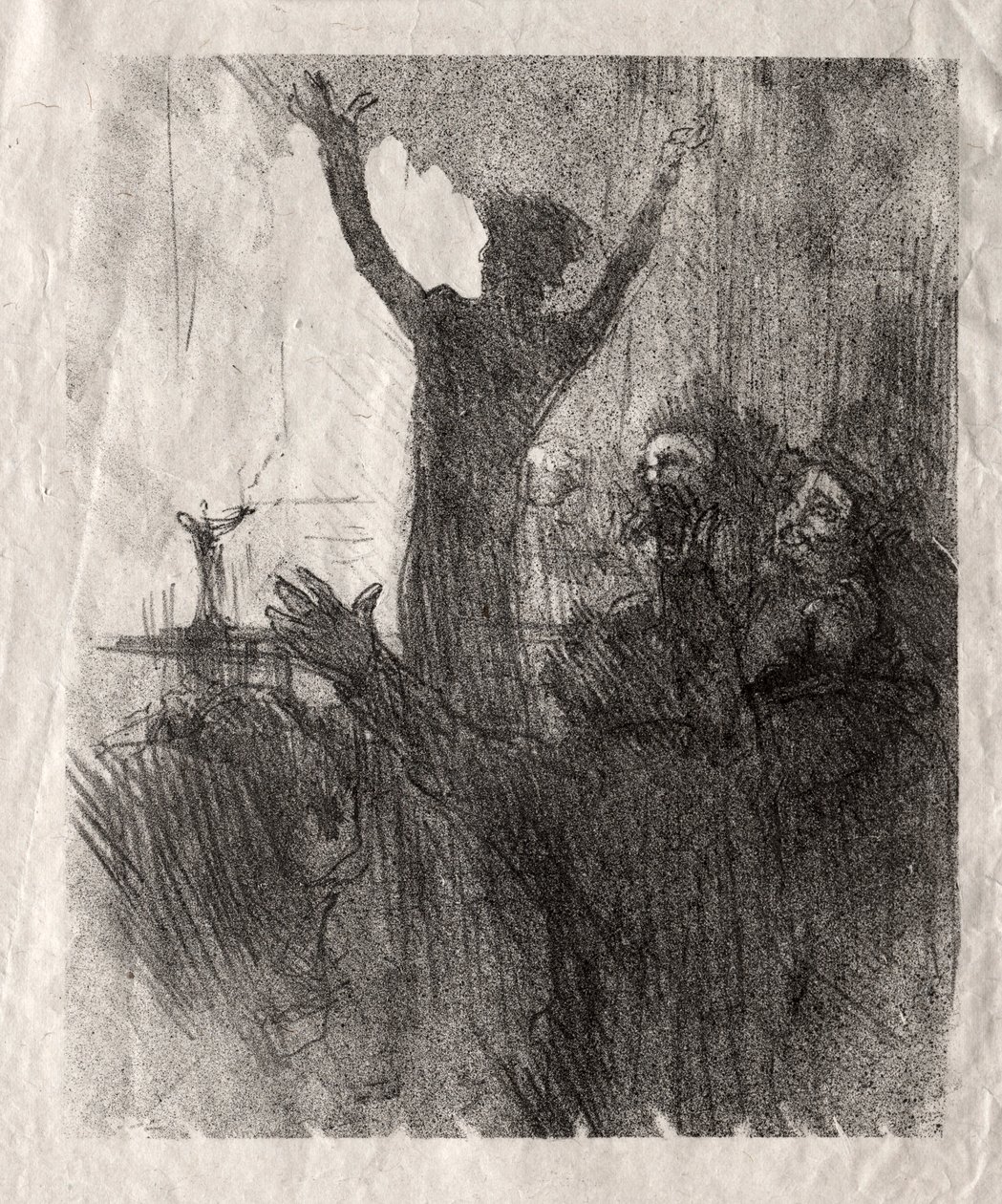 Schlomé Fuss ved synagogen, 1897. av Henri de Toulouse Lautrec