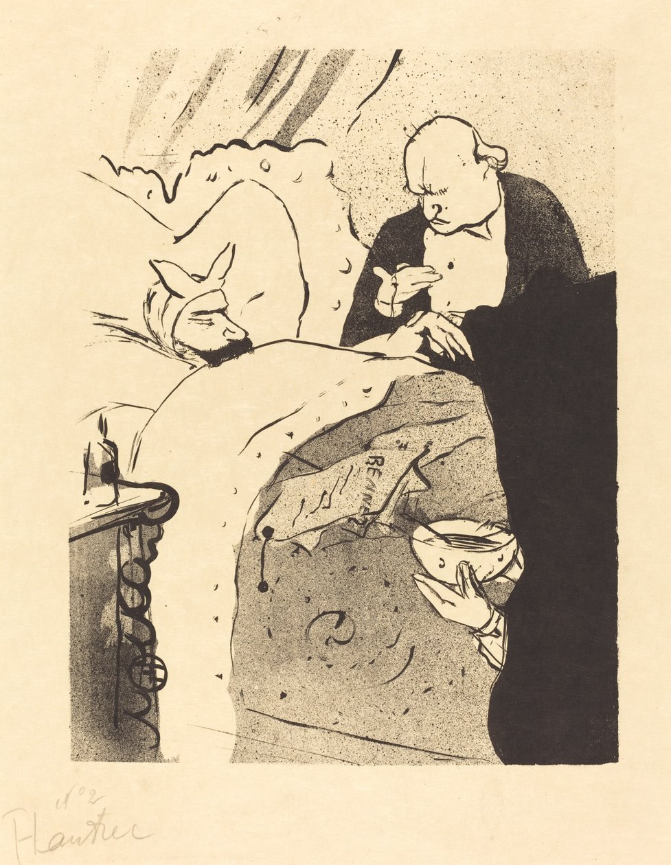 Syk Carnot! Carnot malade!, 1893. av Henri de Toulouse Lautrec