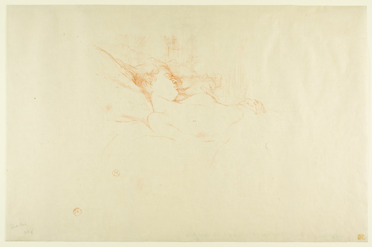 Sove av Henri de Toulouse Lautrec