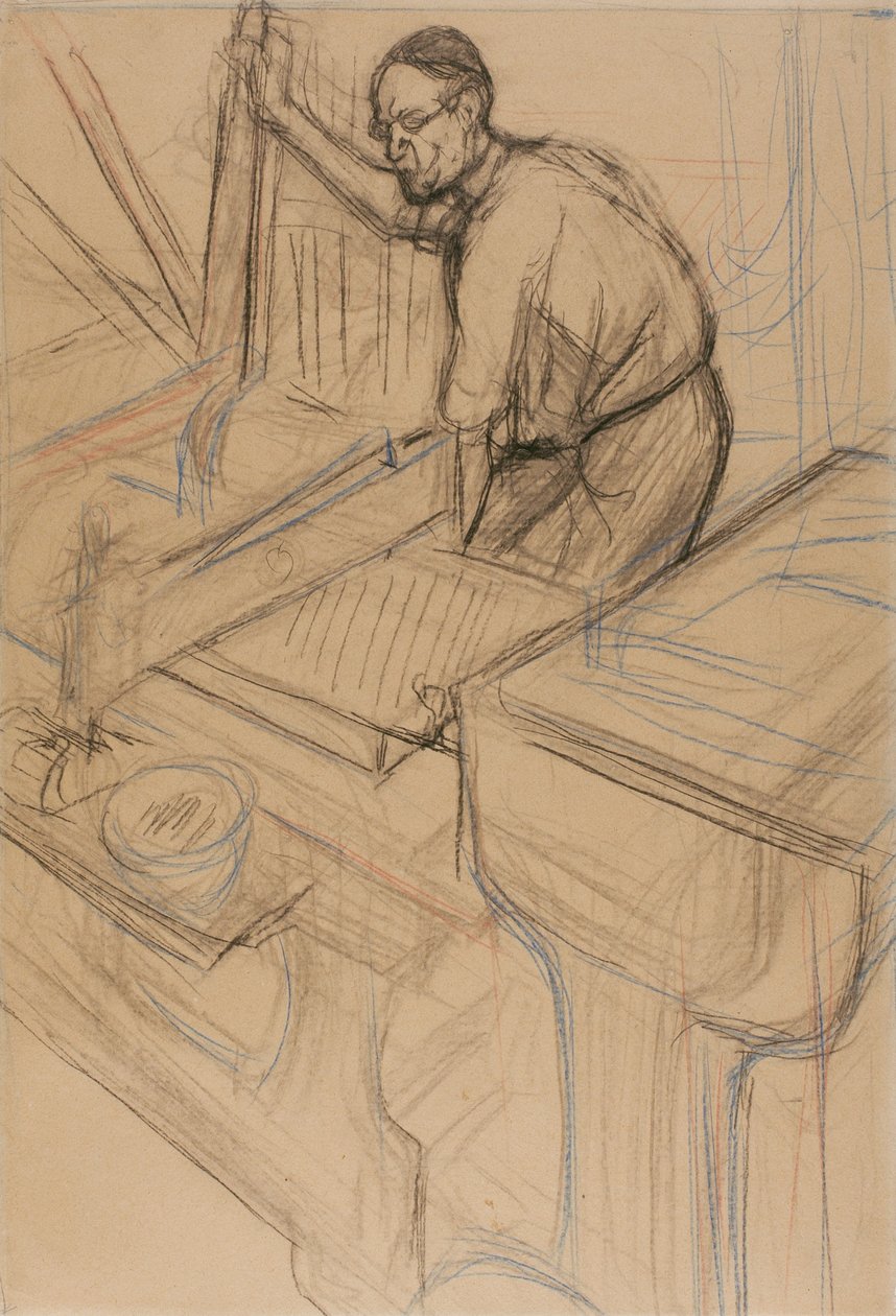 Studie, ca. 1893 av Henri de Toulouse Lautrec