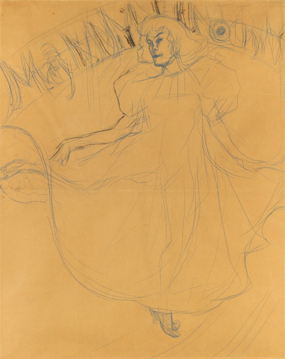 Studer for May Milton av Henri de Toulouse Lautrec