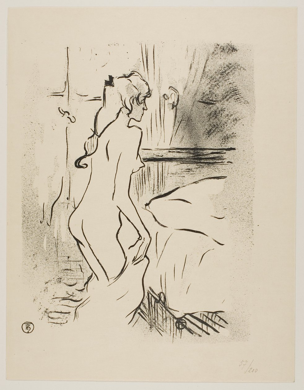 Studie av en kvinne av Henri de Toulouse Lautrec