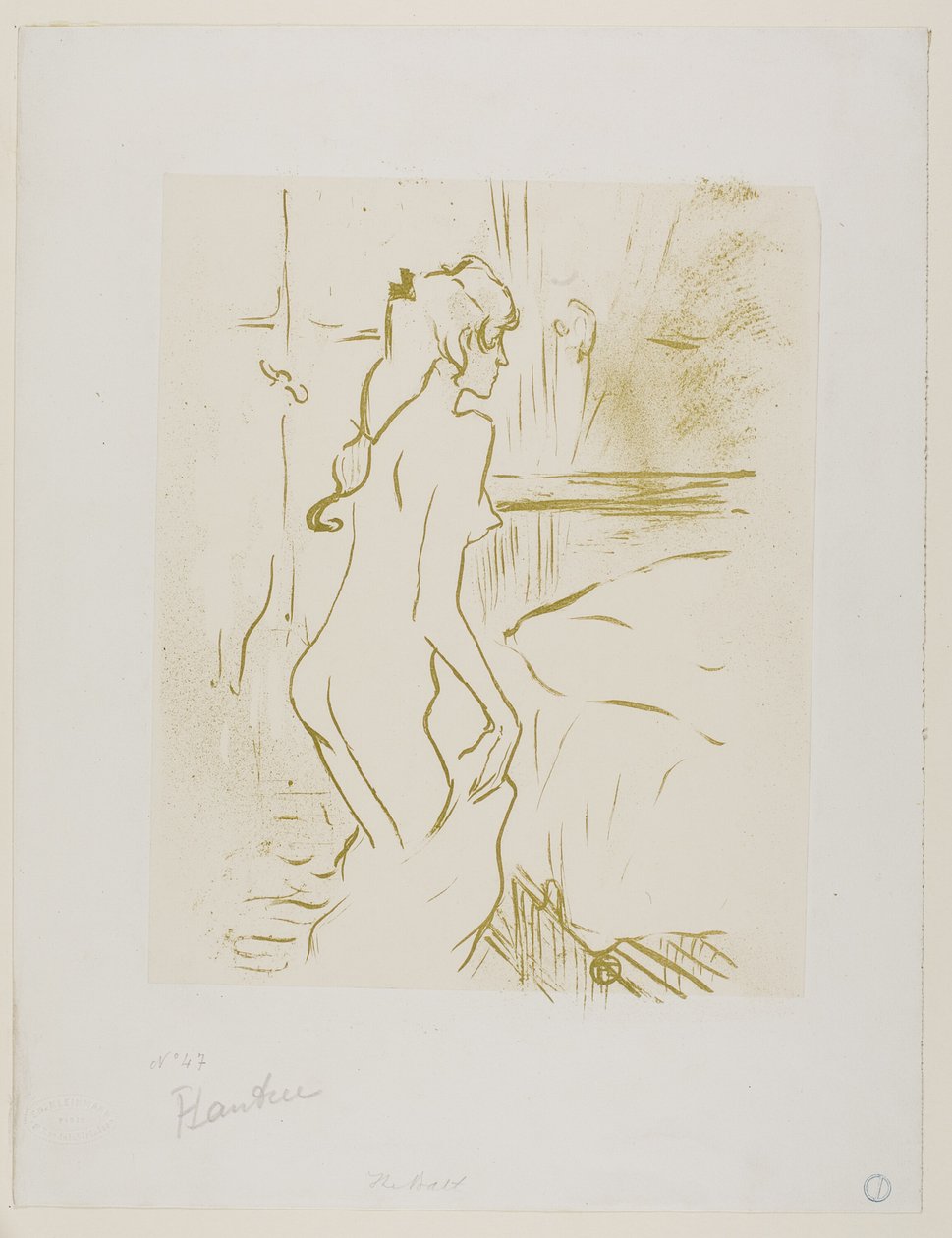 Studie av en kvinne av Henri de Toulouse Lautrec