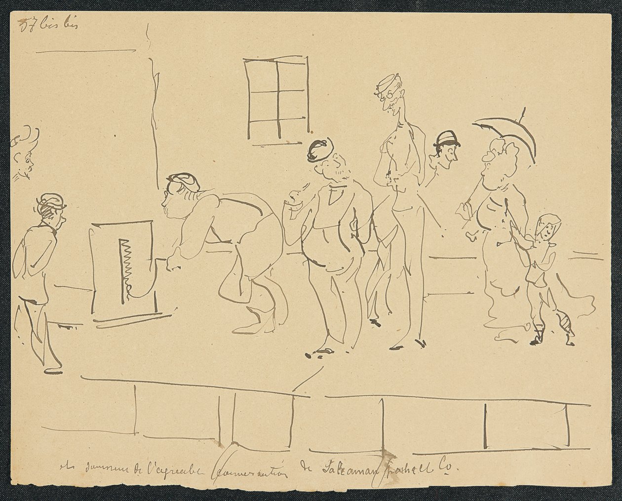 Nedsenkning, 1881 av Henri de Toulouse Lautrec