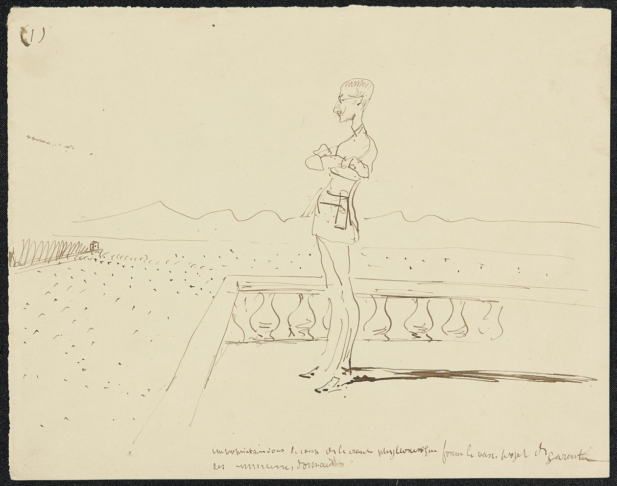 Nedsenkning, 1881 av Henri de Toulouse Lautrec