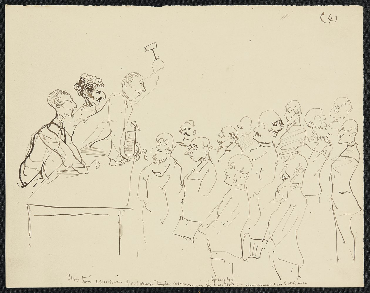 Nedsenkning, 1881 av Henri de Toulouse Lautrec