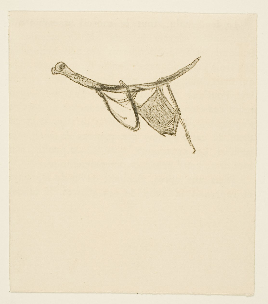 Halestykke fra Ved foten av Sinai av Henri de Toulouse Lautrec