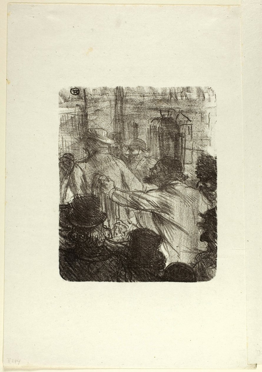 Tekstilmarkedet, Krakow, fra Au Pied du Sinaï av Henri de Toulouse Lautrec