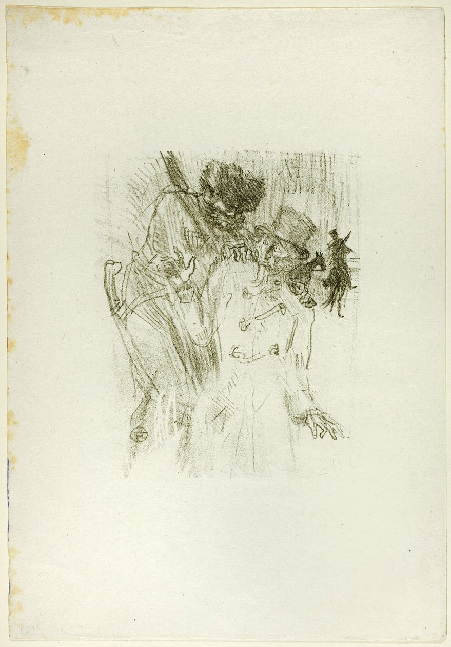 Arresten av Schlomé Fuss, fra Au Pied du Sinaï av Henri de Toulouse Lautrec