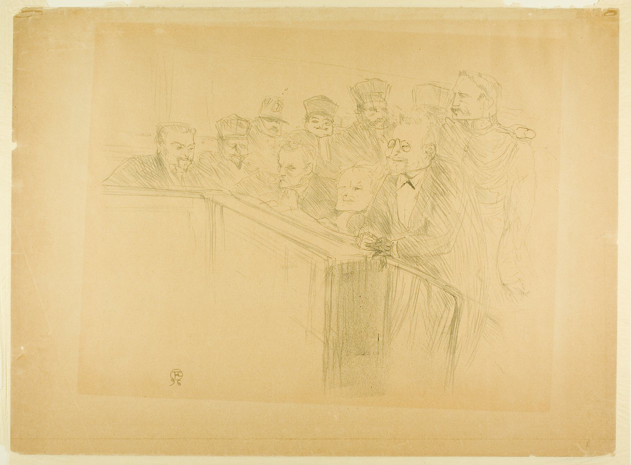 The Arton Trial (første tallerken) av Henri de Toulouse Lautrec