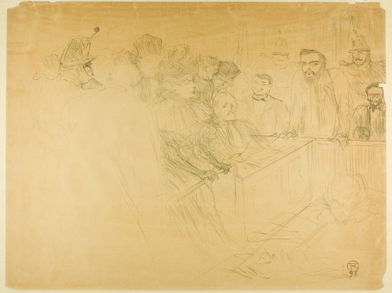 The Arton Trial (tredje plate) av Henri de Toulouse Lautrec
