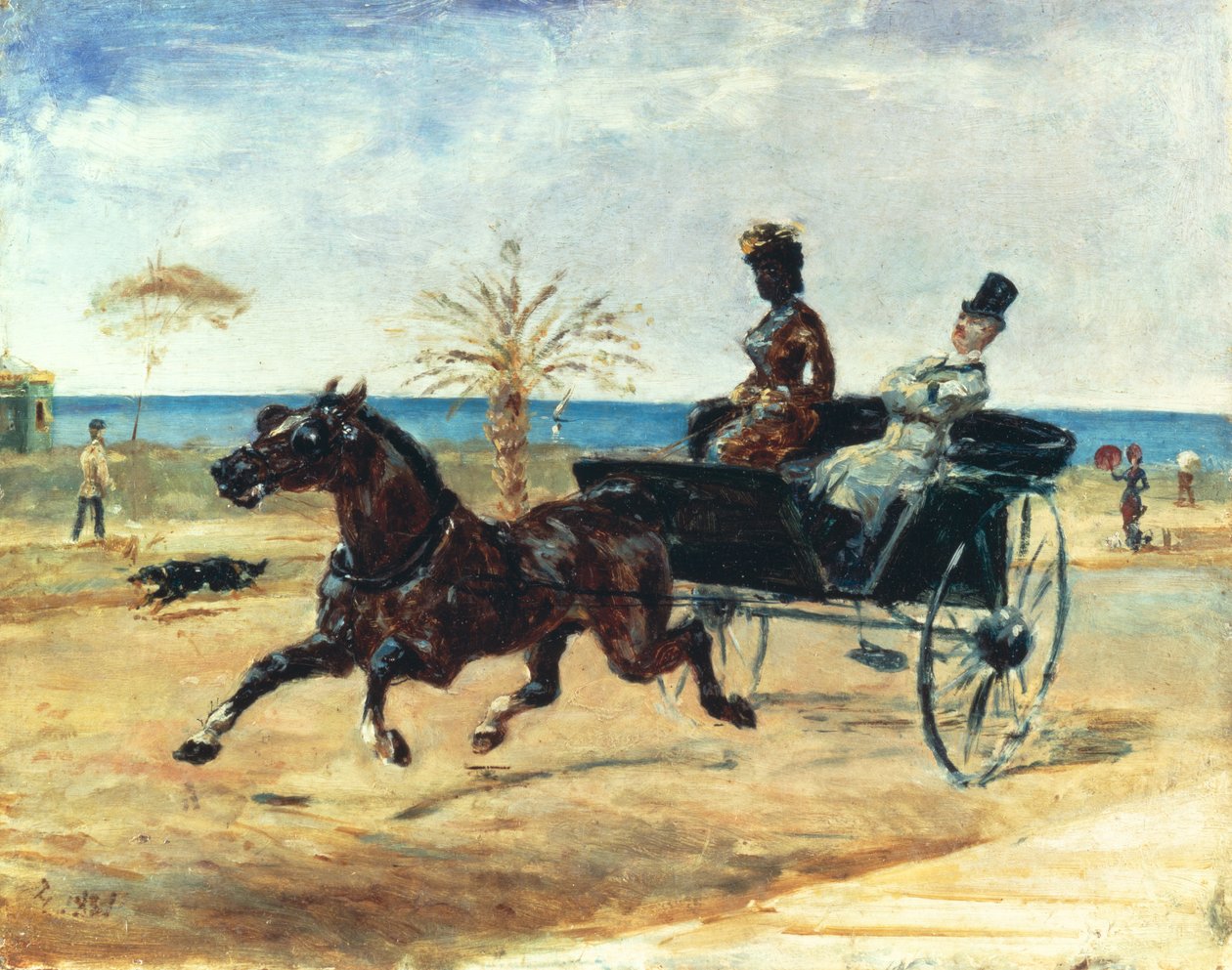 Den svarte grevinnen, 1881 av Henri de Toulouse Lautrec