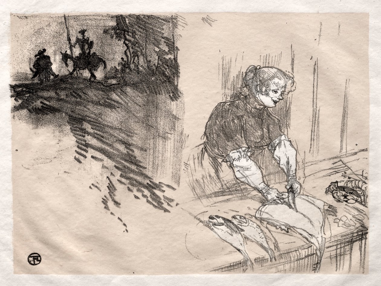 The Brief Joys: Cover, 1897. av Henri de Toulouse Lautrec