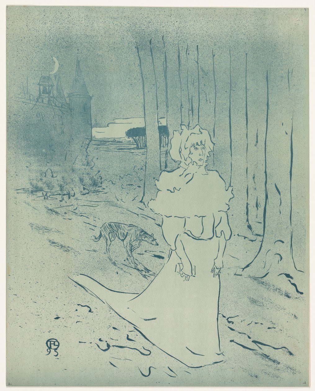 Chatelaine eller Tocsin, 1895. av Henri de Toulouse Lautrec