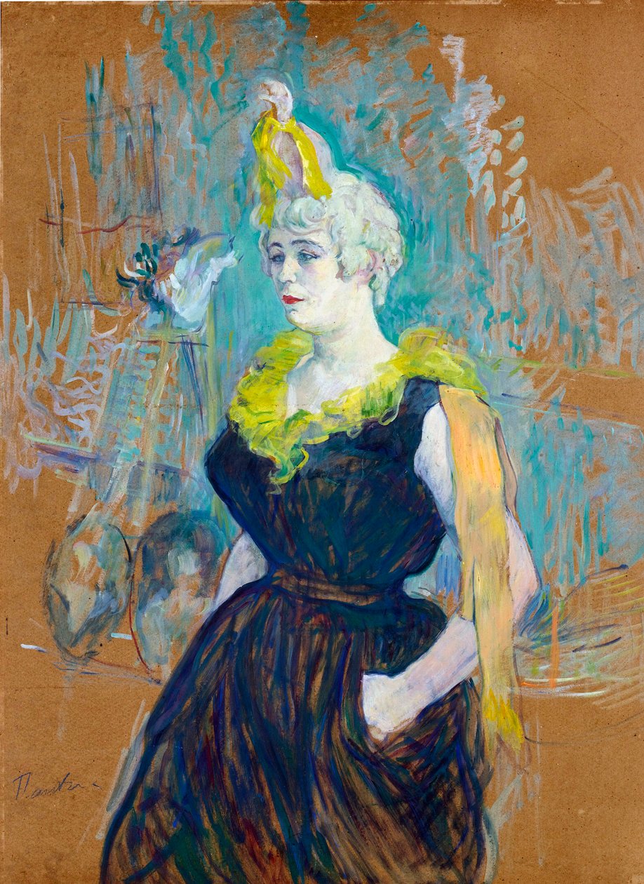 The Clownesse Cha-U-Kao av ​​Toulouse Lautrec, Henri, de (1864-1901) av Henri de Toulouse Lautrec