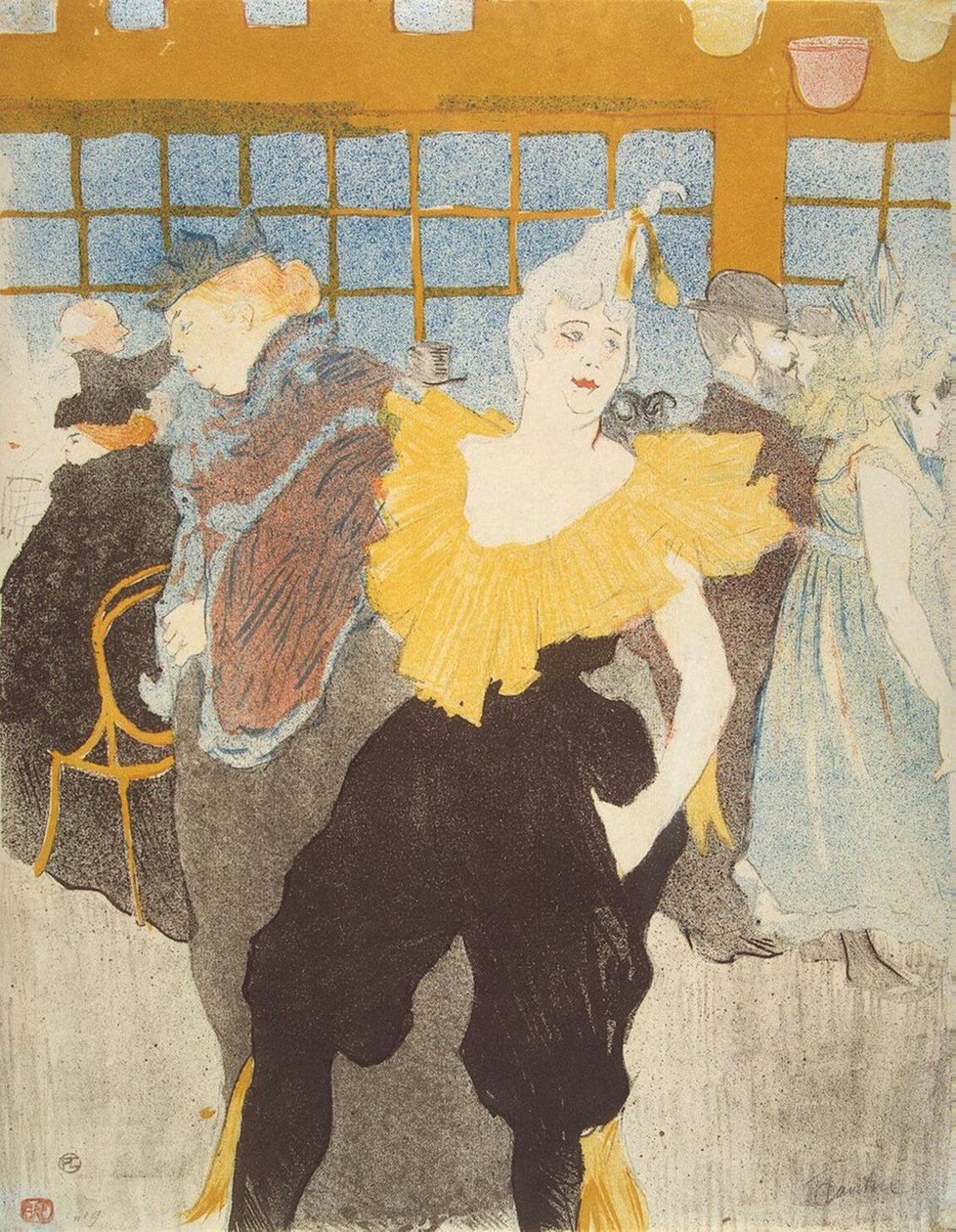 Klovnessen i Moulin Rouge av Henri de Toulouse Lautrec