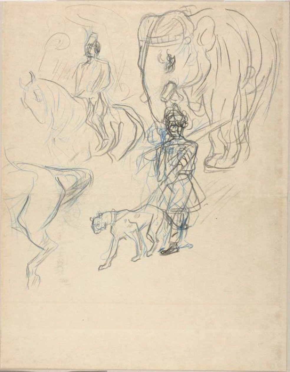 The Cortege of the Rajah av Henri de Toulouse Lautrec