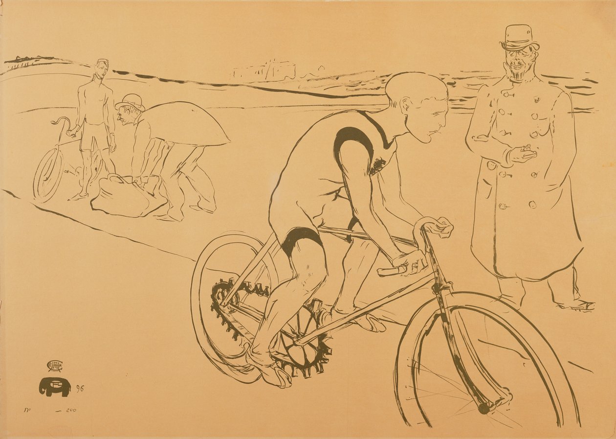 Syklisten Michael, 1896 av Henri de Toulouse Lautrec