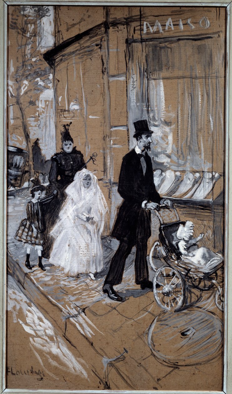 Dagen for første nattverd Maleri på papp av Henri de Toulouse Lautrec (1864-1901) 1888 Søn. 0,37x0,65 m Toulouse, Musee des Beaux Arts av Henri de Toulouse Lautrec