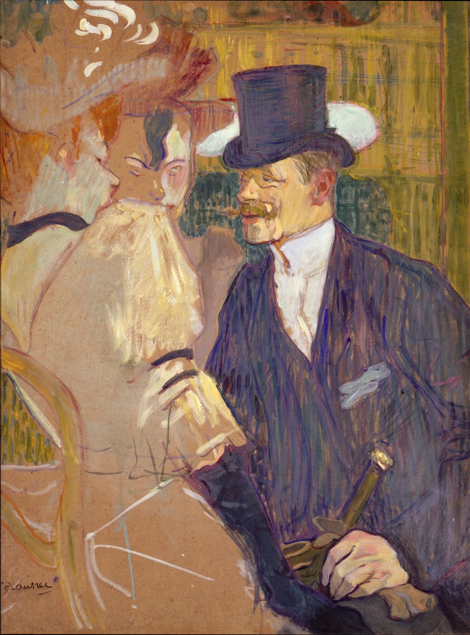 Engelskmannen William Tom Warrener, 1861-1934 ved Moulin Rouge, 1892. av Henri de Toulouse Lautrec