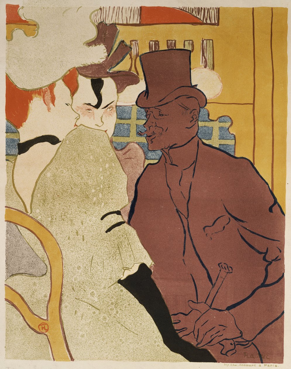 Engelskmannen ved Moulin Rouge, 1892 av Henri de Toulouse Lautrec