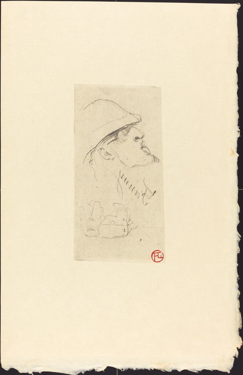 The Explorer Vicomte de Brettes (Explorer L.J. Vicomte de Brettes?) av Henri de Toulouse Lautrec