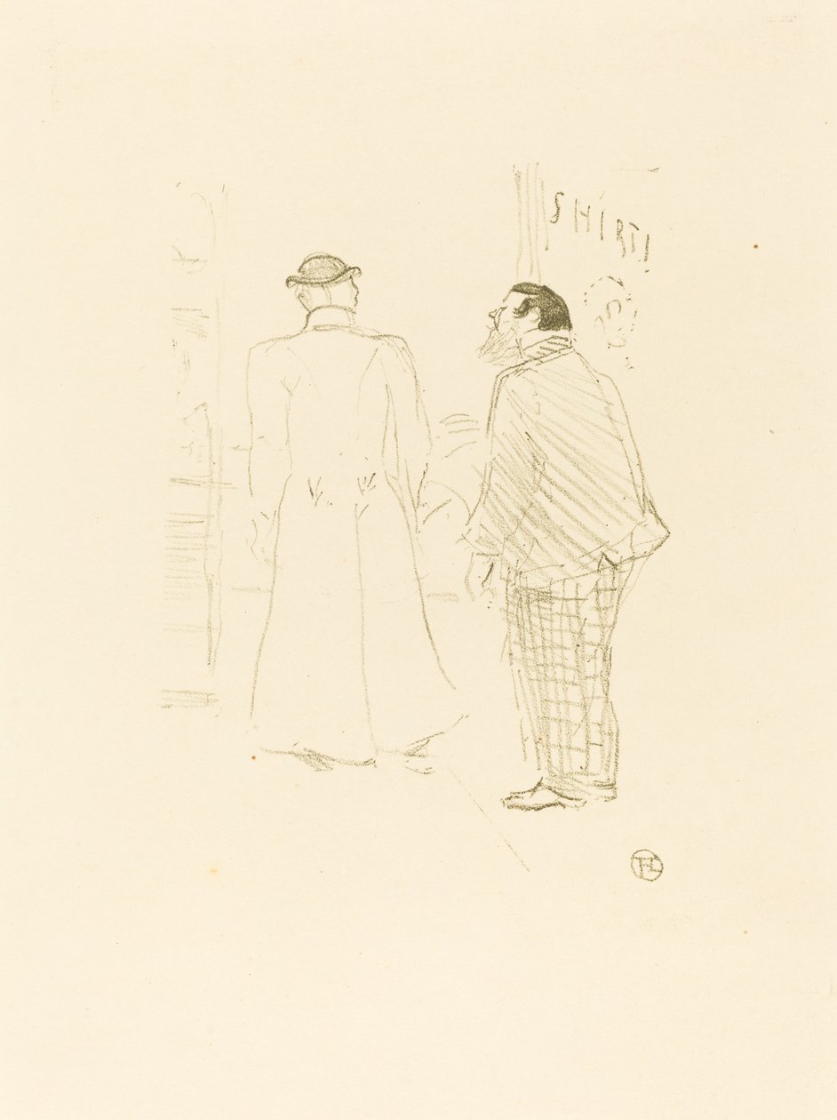 Den første selgeren av Jourdan og Brown Den første selgeren av Jourdan og Brown, 1897. av Henri de Toulouse Lautrec