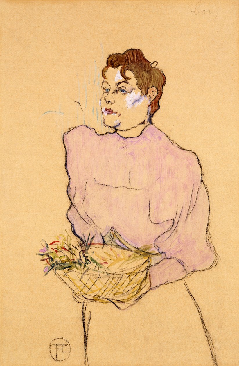 Blomsterselgeren, 1894 av Henri de Toulouse Lautrec