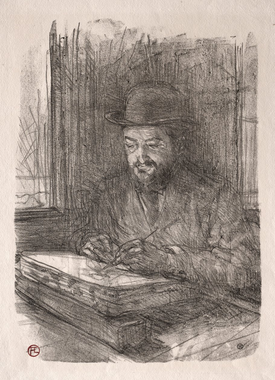 Den gode litograf, 1898. av Henri de Toulouse Lautrec