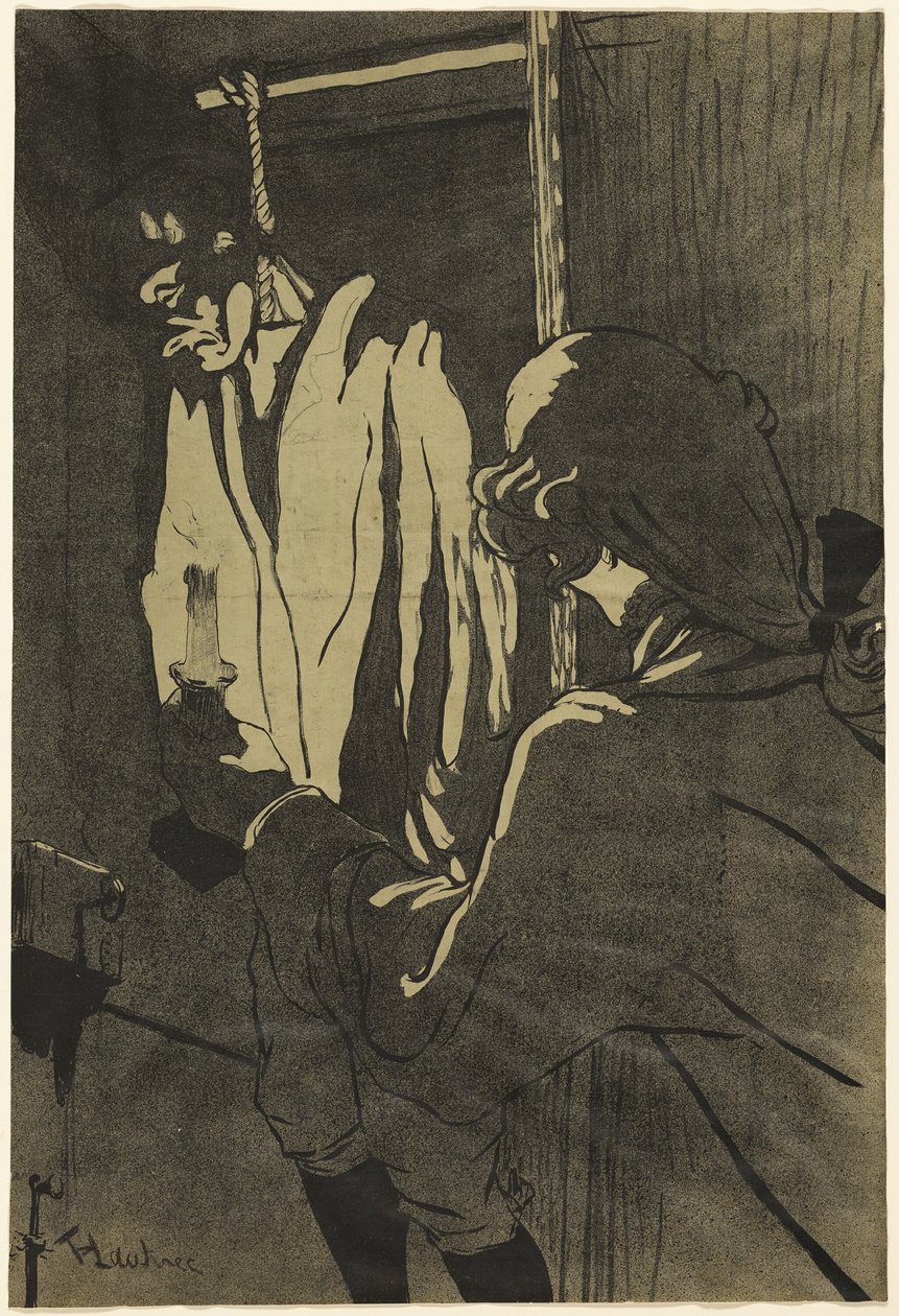 Den hengte mannen av Henri de Toulouse Lautrec