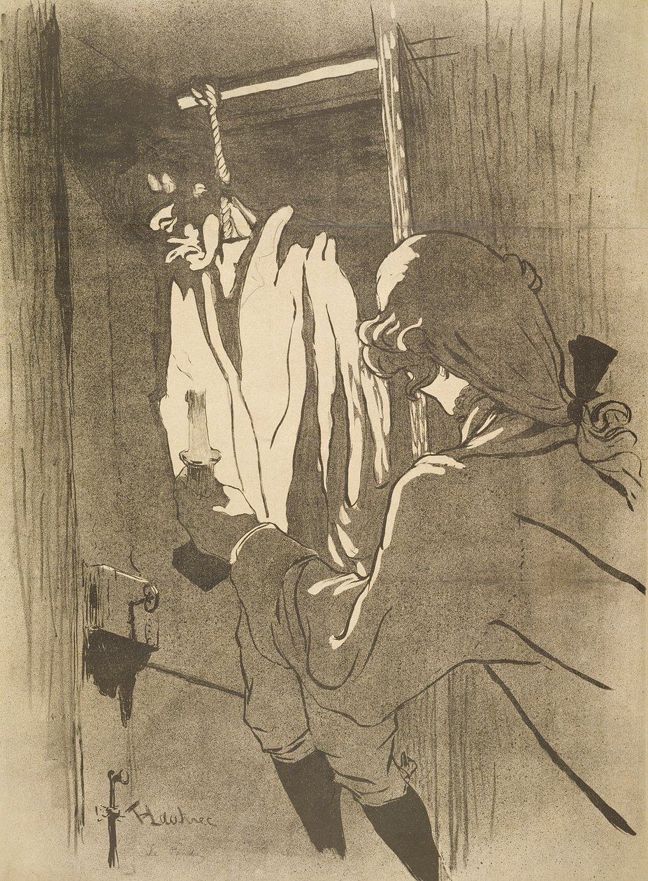 Den hengte mannen, 1892 av Henri de Toulouse Lautrec