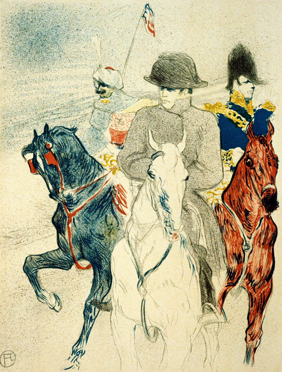 The History of Napoleon I avviste utformingen av en plakat til boken, 1895. av Henri de Toulouse Lautrec