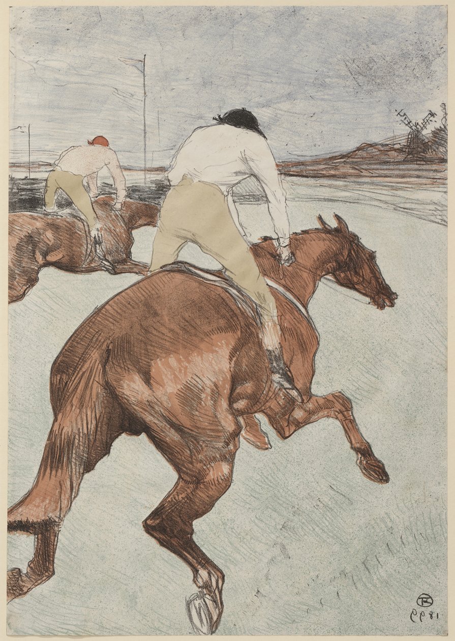 The Jockey, 1899 av Henri de Toulouse Lautrec